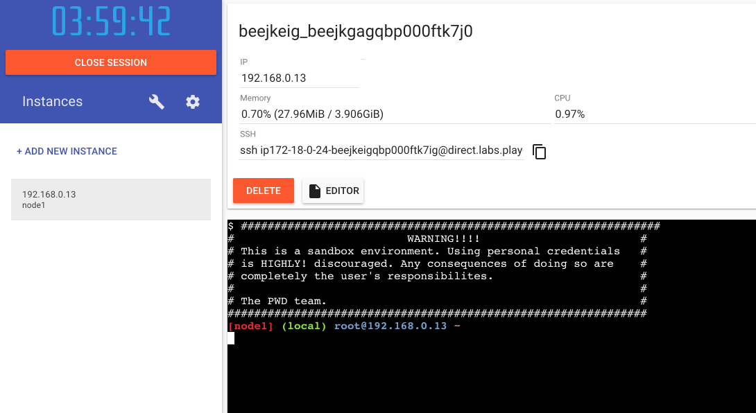 [工具] Docker 容器的練習環境 - Play with Docker
沒玩過 Docker 沒關係，怕的是玩過了不知道這是 Docker 而已！ＸＤ

要玩一個服務要先搞環境，很多人都死在環境這一關，於是就有人打造出一個沙盒環境來降低學習成本。

[Play with Docker](https://labs.play-with-docker.com/) 就是這樣的存在，但架構又更深一層，搞得像電影全面啟動般，你其實是在 Docker 環境中來玩 Docker 環境。

不說他是「模擬」的原因也因為他真的不是模擬，你可以透過它建立一個很實在的服務應用來測試想法或是學習，機器是開 AWS 的，品質沒話說～

要使用這個服務要註冊 [Docker Hub](https://hub.docker.com/) 然後登入 PWD 後會開始倒數四小時，這四小時內任你玩，時間到後會重置，所以可別把重要的東西放裡面備份了。

#Docker #PWD #Sandbox #新聞資訊 #練習環境
