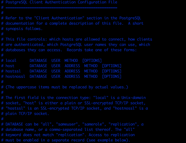 PostgreSQL 連線設定