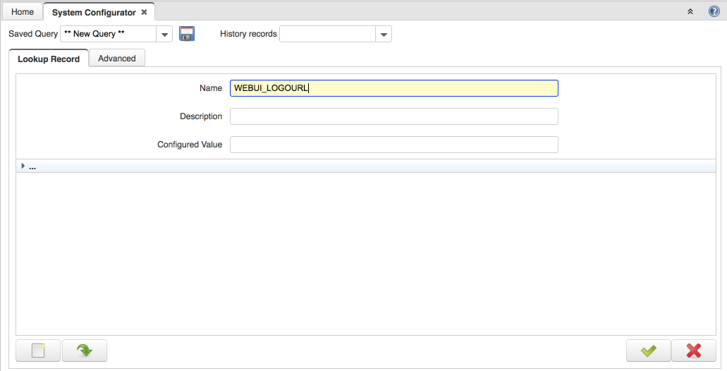 System Configurator 設定