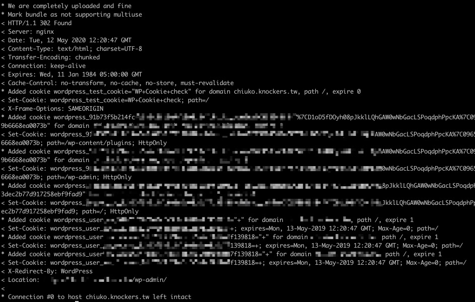 CURL_WP_LOGIN