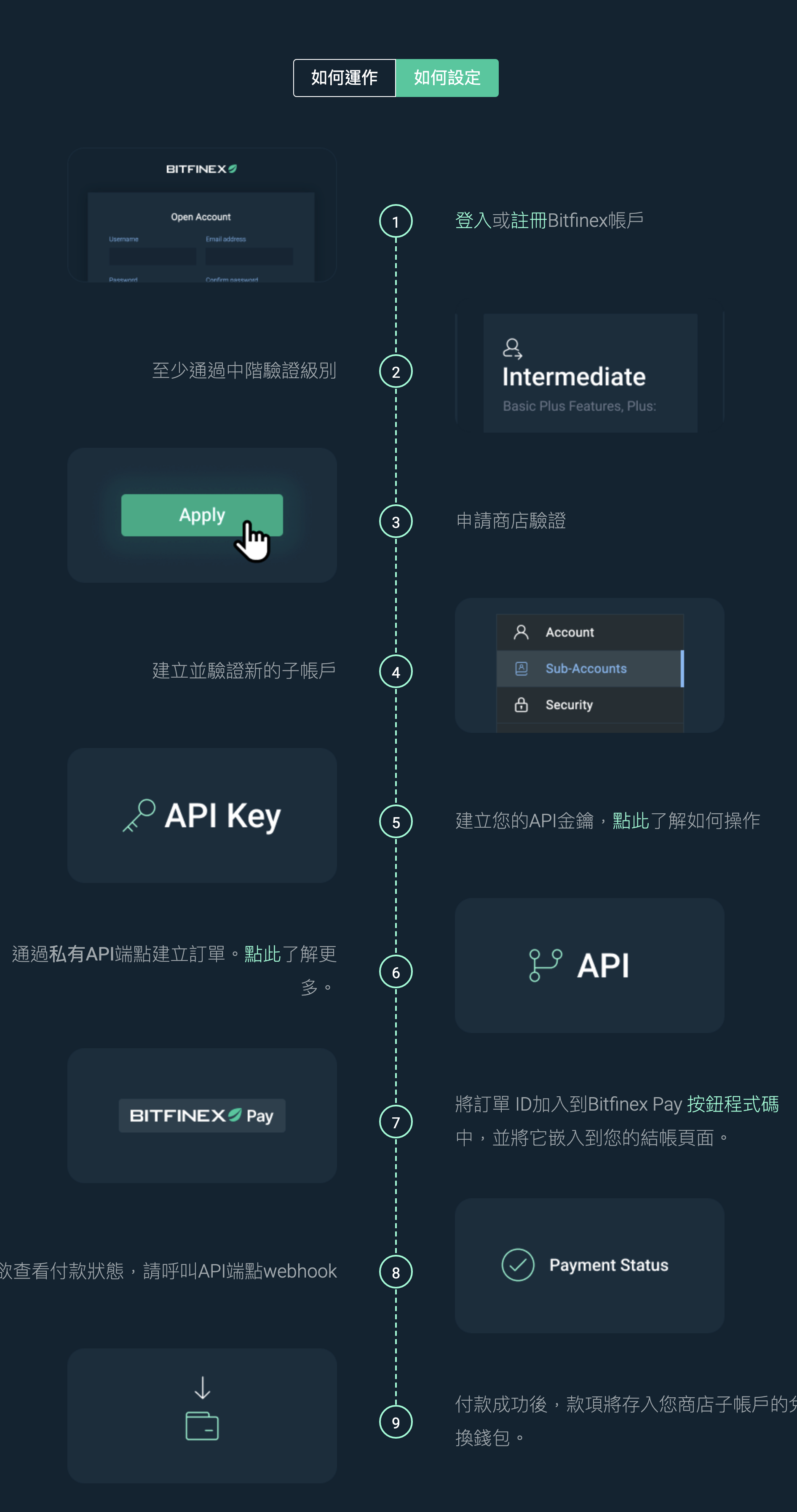 Dev BFX Pay Flow